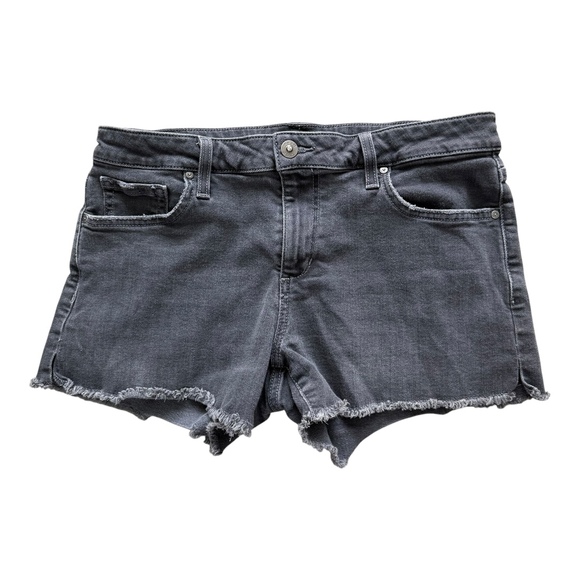Joe's Jeans Charcoal Gray Distressed Hem Lisbeth Wash Cut Off Shorts Womens W 29 - Picture 1 of 10